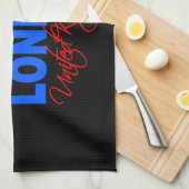 Londen aangepaste keukenhanddoek (Quarter Fold)