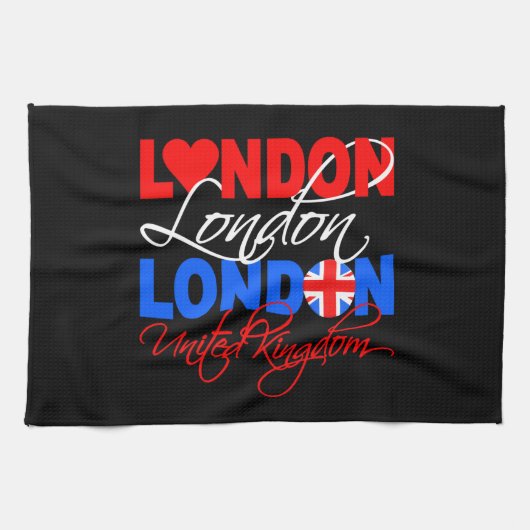 Londen aangepaste keukenhanddoek (Horizontaal)