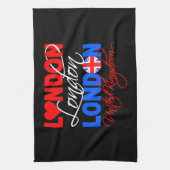 Londen aangepaste keukenhanddoek (Verticaal)