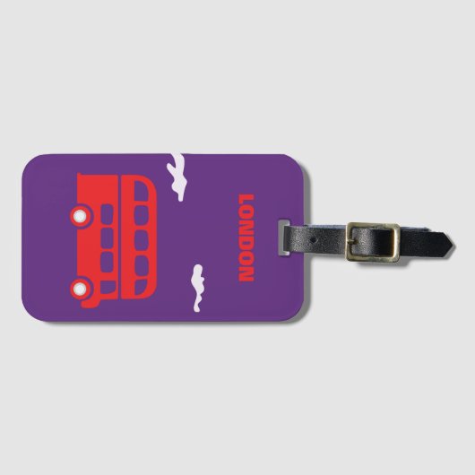 Londen Acryl Bagagelabel (Voorkant (horizontaal))