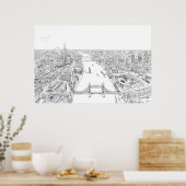 Londen afbeelding poster (Keuken)