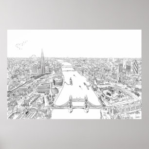 Londen afbeelding poster