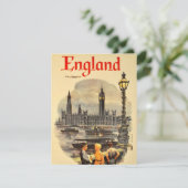  Londen Air Travel Big Ben Feestdagenkaart (Staand voorkant)