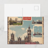 Londen Ansichtkaart (3) Briefkaart (Voorkant / Achterkant)