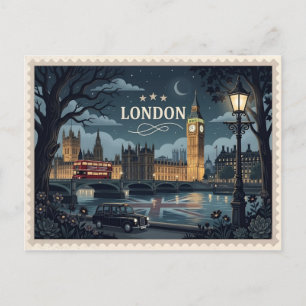 Londen Ansichtkaart Engeland Oude Reis Briefkaart
