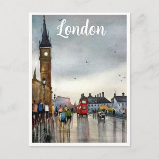Londen aquarel briefkaart