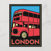 Londen Art Deco Poster Briefkaart (Voorkant)