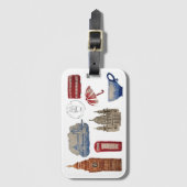 Londen Bagage Label (Voorkant (verticaal))