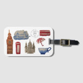 Londen Bagage Label (Voorkant (horizontaal))