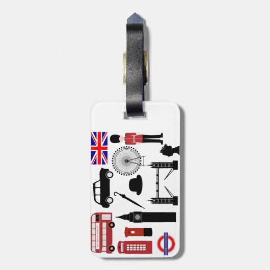 Londen Bagagelabel (Achterkant verticaal)