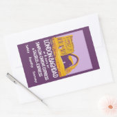 Londen - Bagdad Orient Express Rechthoekige Sticker (Envelop)