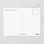  Londen Bank of England antiek Briefkaart (Achterkant)