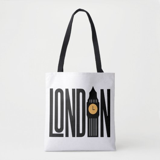 Londen Bellen - Iconische bezienswaardigheden Canv Tote Bag (Voorkant)