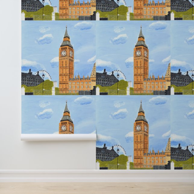 Londen Big Ben  Behang (Applicatie)
