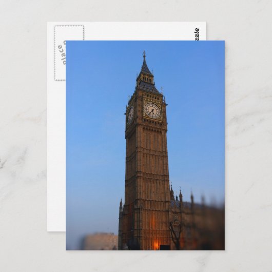 Londen - Big Ben - Briefkaart (Voorkant / Achterkant)