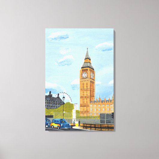 Londen Big Ben canvas kunst (Voorkant)