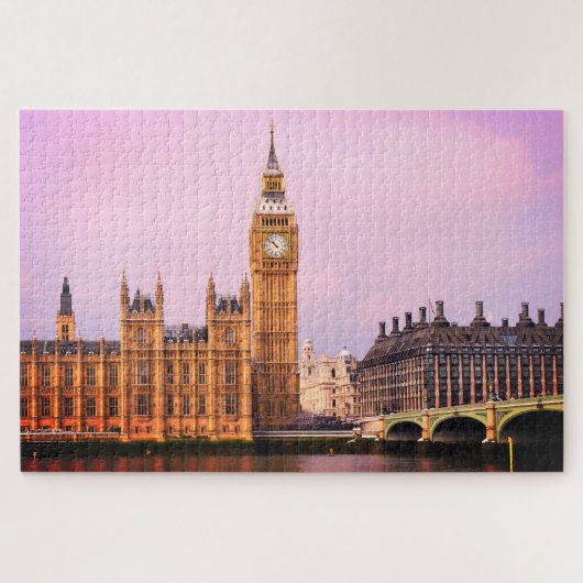 Londen & Big Ben Clock, Westminster/England Legpuzzel (Horizontaal)