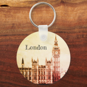 Londen & Big Ben Clock, Westminster / Verenigd Ko Sleutelhanger