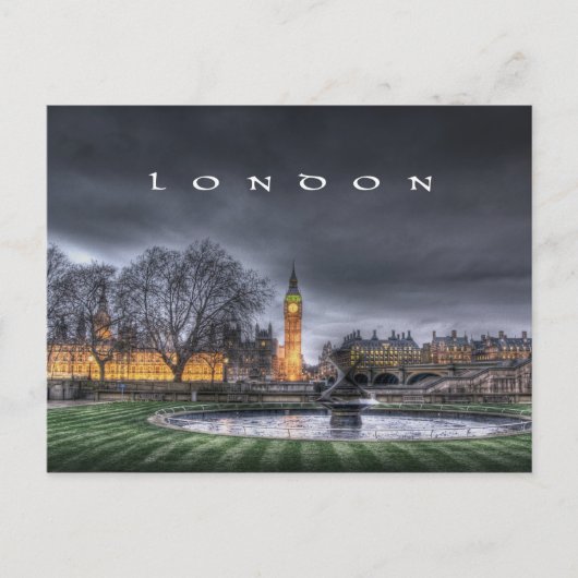 Londen - Big Ben en het Parlementsgebouw Briefkaart (Voorkant)