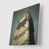 Londen - Big Ben en Tower Square Wall Clock Vierkante Klok (Hoek)