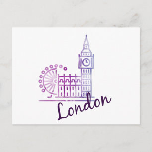 Londen, Big Ben, Engeland Briefkaart