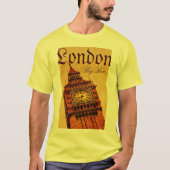 Londen, Big Ben grunge T-shirt (Voorkant)