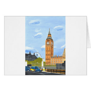 Londen Big Ben kaart