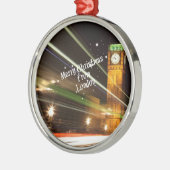 Londen - Big Ben Kerstmis Metalen Ornament (Links)