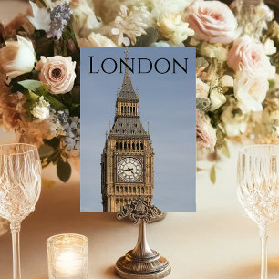 Londen Big Ben Kleur Huwelijk Kaart