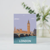 Londen Big Ben & Parlement Briefkaart (Staand voorkant)
