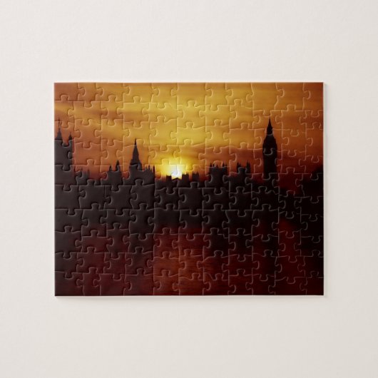 Londen - Big Ben - Parlement - Sunset - Puzzle Legpuzzel (Horizontaal)