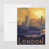  Londen Big Ben Parlement Thames River Feestdagenkaart (Voorkant / Achterkant)