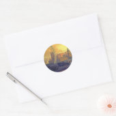 Londen Big Ben Parlement Thames River Ronde Sticker (Envelop)