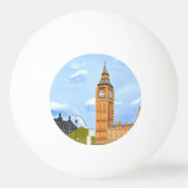 Londen Big Ben Pingpongbal (Achterkant)