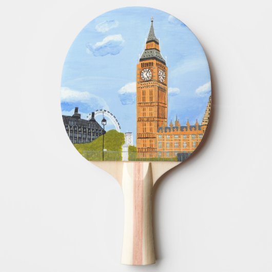 Londen Big Ben Tafeltennisbatje (Voorkant)