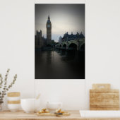 Londen - Big Ben - Theems - Poster (Keuken)