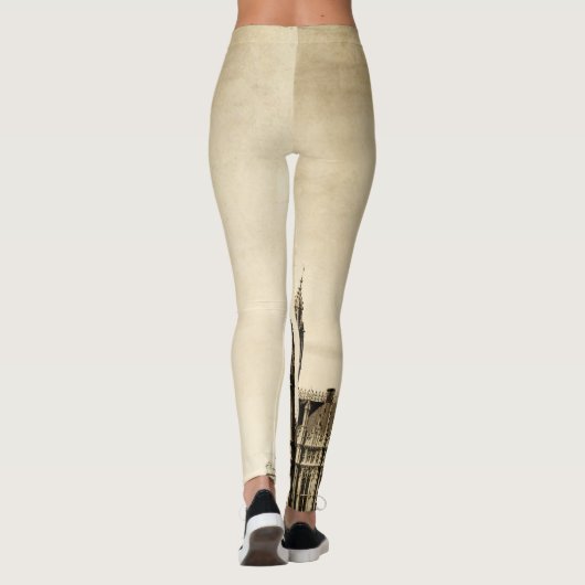 Londen Big Ben: Uitzicht Leggings (Achterkant)