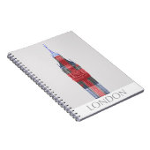 Londen Big Ben Union Jack Notitieboek (Rechterzijde)
