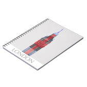 Londen Big Ben Union Jack Notitieboek (Linkerzijde)