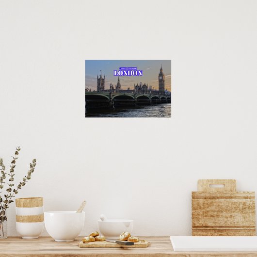 Londen Big Ben - Verenigd Koninkrijk Poster (Keuken)