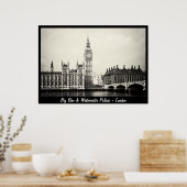 Londen - Big Ben, Westminster Palace No.1 (Poster) Poster (Keuken)