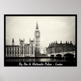 Londen - Big Ben, Westminster Palace No.1 (Poster) Poster