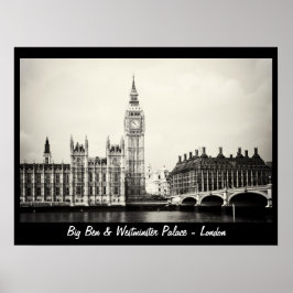 Londen - Big Ben, Westminster Palace nr.1 (Poster) Poster