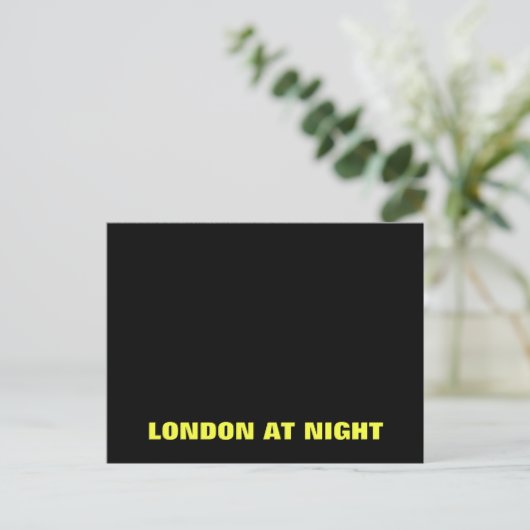 Londen bij het Briefkaart van de Nacht (Staand voorkant)