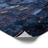 Londen bij nacht 2 - Verenigd Koninkrijk Poster (Hoek)