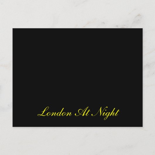 Londen bij nacht Briefkaart (Voorkant)