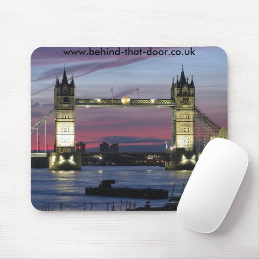 Londen bij nacht - Mousepad Muismat (Met muis)