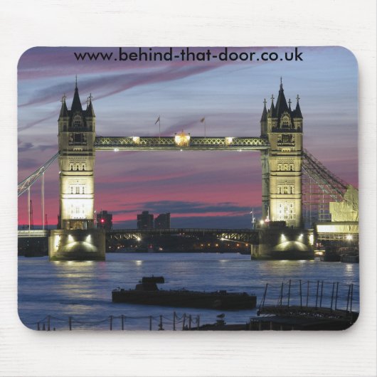 Londen bij nacht - Mousepad Muismat (Voorkant)