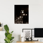 Londen bij nacht poster (Thuiskantoor)