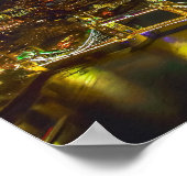 Londen bij nacht - Verenigd Koninkrijk Poster (Hoek)